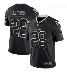Raiders 28 Josh Jacobs Black Shadow Legend Limited Jersey