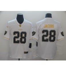 Raiders 28 Josh Jacobs White Gold Vapor Untouchable Limited Jersey