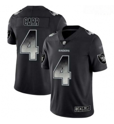 Raiders 4 Derek Carr Black Men Stitched Football Vapor Untouchable Limited Smoke Fashion Jersey