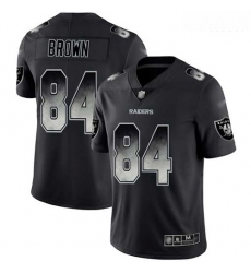 Raiders 84 Antonio Brown Black Men Stitched Football Vapor Untouchable Limited Smoke Fashion Jersey
