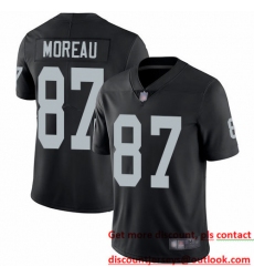 Raiders 87 Foster Moreau Black Team Color Men Stitched Football Vapor Untouchable Limited Jersey