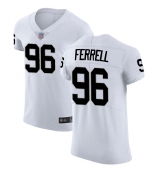 Raiders 96 Clelin Ferrell White Men Stitched Football Vapor Untouchable Elite Jersey
