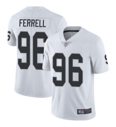 Raiders 96 Clelin Ferrell White Men Stitched Football Vapor Untouchable Limited Jersey
