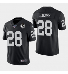 Raiders Josh Jacobs 60th Anniversary Vapor Limited Jersey   Black