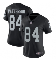Nike Raiders #84 Cordarrelle Patterson Black Team Color Womens Stitched NFL Vapor Untouchable Limited Jersey