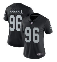 Raiders 96 Clelin Ferrell Black Team Color Women Stitched Football Vapor Untouchable Limited Jersey