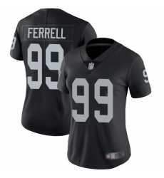 Raiders 99 Clelin Ferrell Black Team Color Women Stitched Football Vapor Untouchable Limited Jersey