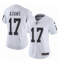Women Las Vegas Raiders 17 Davante Adams White Vapor Untouchable Limited Stitched Jersey