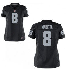 Women Raiders  8 Marcus Mariota Black Vapor Limited Jersey