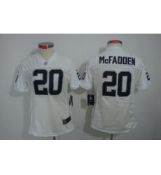 Womens Nike Oakland Raiders 20 McFADDEN White(Women Limited Jerseys)