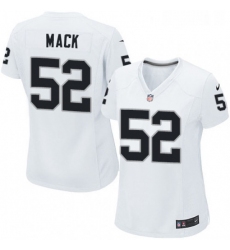 Womens Nike Oakland Raiders 52 Khalil Mack Game White NFL Jersey