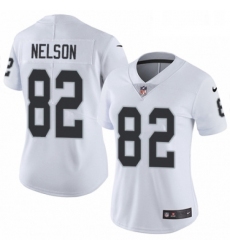 Womens Nike Oakland Raiders 82 Jordy Nelson White Vapor Untouchable Elite Player NFL Jersey