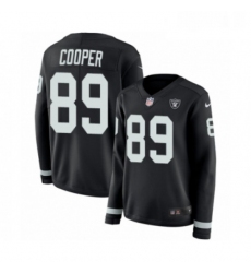 Womens Nike Oakland Raiders 89 Amari Cooper Limited Black Therma Long Sleeve NFL Jersey