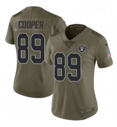 Womens Nike Oakland Raiders 89 Amari Cooper Limited Olive 2017 Salute to Service NFL Jersey