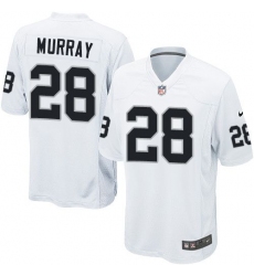 Nike Raiders #28 Latavius Murray White Youth Stitched NFL Elite Jersey