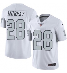 Nike Raiders #28 Latavius Murray White Youth Stitched NFL Limited Rush Jersey