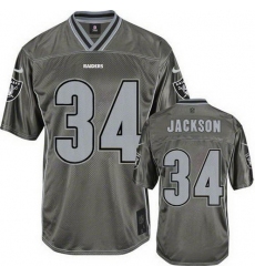 Nike Raiders #34 Bo Jackson Grey Youth Stitched NFL Elite Vapor Jersey