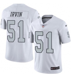 Nike Raiders #51 Bruce Irvin White Youth Stitched NFL Limited Rush Jersey