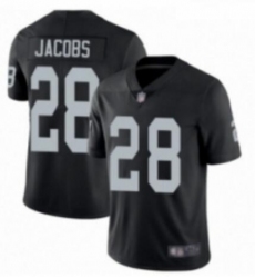 Toddler Las Vegas Raiders 28 Josh Jacobs Black Vapor Untouchable Stitched Football Jersey