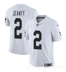 Youth Las Vegas Raiders 2 Ashton Jeanty White 2025 Draft Vapor Untouchable Limited Stitched Football Jersey