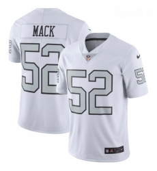 Youth Nike Oakland Raiders 52 Khalil Mack Elite White Rush Vapor Untouchable NFL Jersey