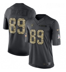 Youth Nike Oakland Raiders 89 Amari Cooper Limited Black 2016 Salute to Service NFL Jersey