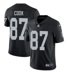 Youth Nike Raiders #87 Jared Cook Black Team Color Stitched NFL Vapor Untouchable Limited Jersey