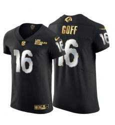 Los Angeles Rams 16 Jared Goff Men Nike Black Edition Vapor Untouchable Elite NFL Jersey