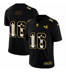 Los Angeles Rams 16 Jared Goff Men Nike Carbon Black Vapor Cristo Redentor Limited NFL Jersey