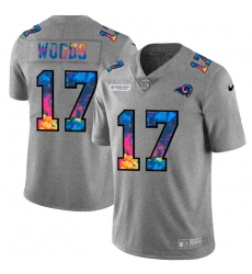 Los Angeles Rams 17 Robert Woods Men Nike Multi Color 2020 NFL Crucial Catch NFL Jersey Greyheather