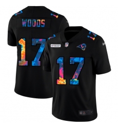 Los Angeles Rams 17 Robert Woods Men Nike Multi Color Black 2020 NFL Crucial Catch Vapor Untouchable Limited Jersey