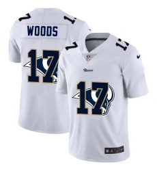 Los Angeles Rams 17 Robert Woods White Men Nike Team Logo Dual Overlap Limited NFL Jersey