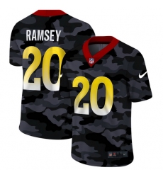 Los Angeles Rams 20 Jalen Ramsey Men Nike 2020 Black CAMO Vapor Untouchable Limited Stitched NFL Jersey