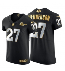 Los Angeles Rams 27 Darrell Henderson Jr  Men Nike Black Edition Vapor Untouchable Elite NFL Jersey