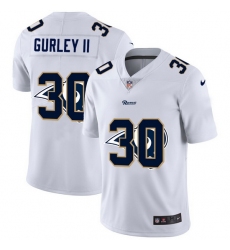 Los Angeles Rams 30 Todd Gurley II White Men Nike Team Logo Dual Overlap Limited NFL Jersey