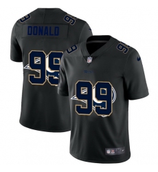 Los Angeles Rams 99 Aaron Donald Men Nike Team Logo Dual Overlap Limited NFL Jersey Black