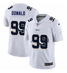 Los Angeles Rams 99 Aaron Donald White Men Nike Team Logo Dual Overlap Limited NFL Jersey