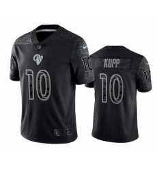 Men Los Angeles Rams 10 Cooper Kupp Black Reflective Limited Stitched Football Jersey