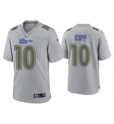 Men Los Angeles Rams 10 Cooper Kupp Grey Atmosphere Fashion Stitched Game Jersey