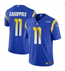 Men Los Angeles Rams 11 Jimmy Garoppolo Blue Vapor Untouchable Stitched Football Jersey