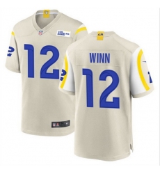 Men Los Angeles Rams 12 Dresser Winn Bone Stitched Football Game Jersey