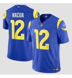 Men Los Angeles Rams  12 Puka Nacua Royal 2026 F U S E  Vapor Limited Stitched Football Jersey