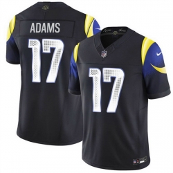 Men Los Angeles Rams 17 Davante Adams Black 2025 F U S E Rivalries Vapor Limited Stitched Football Jersey