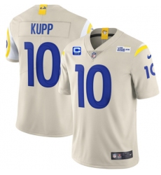 Men Los Angeles Rams 2022 #10 Cooper Kupp Bone White With 3-star C Patch Vapor Untouchable Limited Stitched NFL Jersey