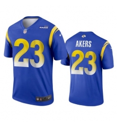 Men Los Angeles Rams 23 Cam Akers 2020 Blue Vapor Untouchable Limited Stitched Jersey