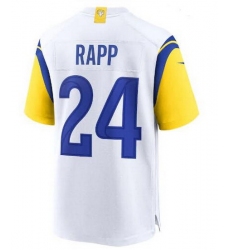 Men Los Angeles Rams #24 Taylor Rapp White Stitched Football Limited Jersey