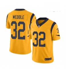 Men Los Angeles Rams 32 Eric Weddle Limited Gold Rush Vapor Untouchable Football Jersey