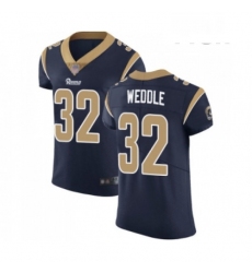 Men Los Angeles Rams 32 Eric Weddle Navy Blue Team Color Vapor Untouchable Elite Player Football Jersey