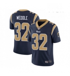 Men Los Angeles Rams 32 Eric Weddle Navy Blue Team Color Vapor Untouchable Limited Player Football Jersey
