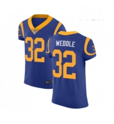 Men Los Angeles Rams 32 Eric Weddle Royal Blue Alternate Vapor Untouchable Elite Player Football Jersey